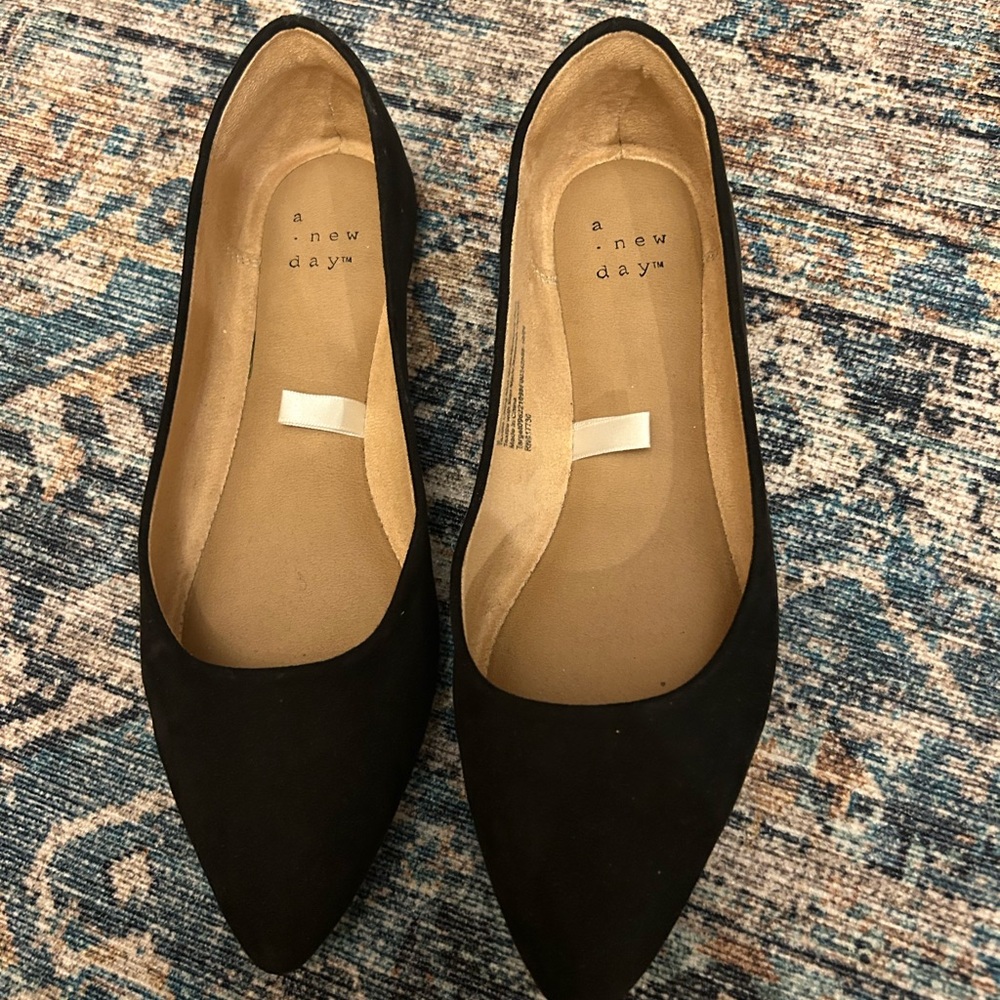 A New Day Classic Black Flats size 6